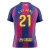 Calidad Premium Camiseta F.DE JONG #21 Barcelona 2025/26 Primera Equipación -Versión Hincha - camisetasfutbol