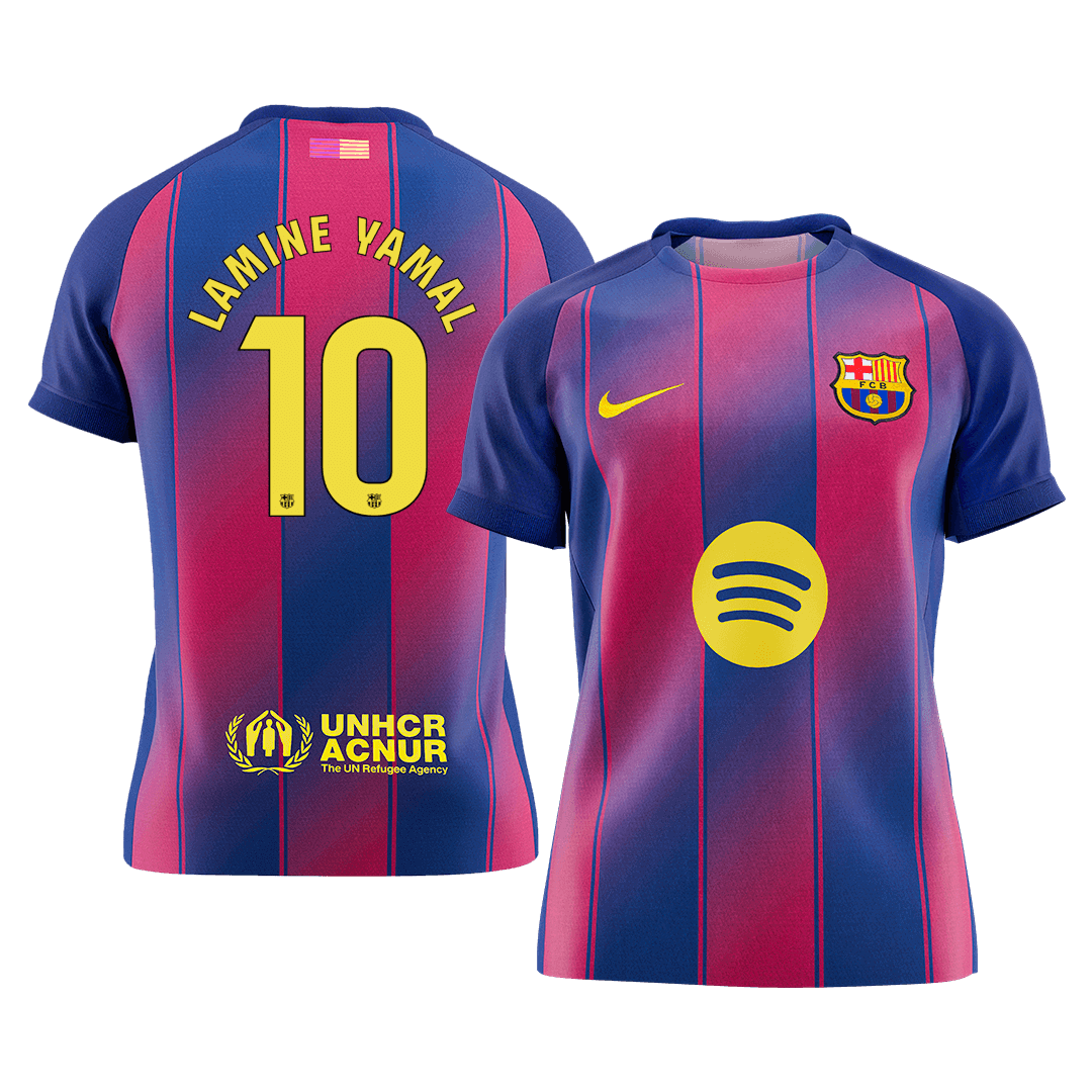 Calidad Premium Camiseta LAMINE YAMAL #10 Barcelona 2025/26 Primera Equipación -Versión Hincha - camisetasfutbol