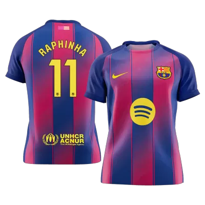 Calidad Premium Camiseta RAPHINHA #11 Barcelona 2025/26 Primera Equipación -Versión Hincha - camisetasfutbol