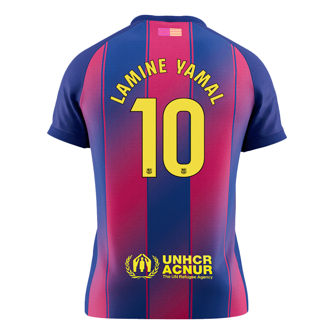 Calidad Premium Camiseta LAMINE YAMAL #10 Barcelona 2025/26 Primera Equipación -Versión Hincha - camisetasfutbol
