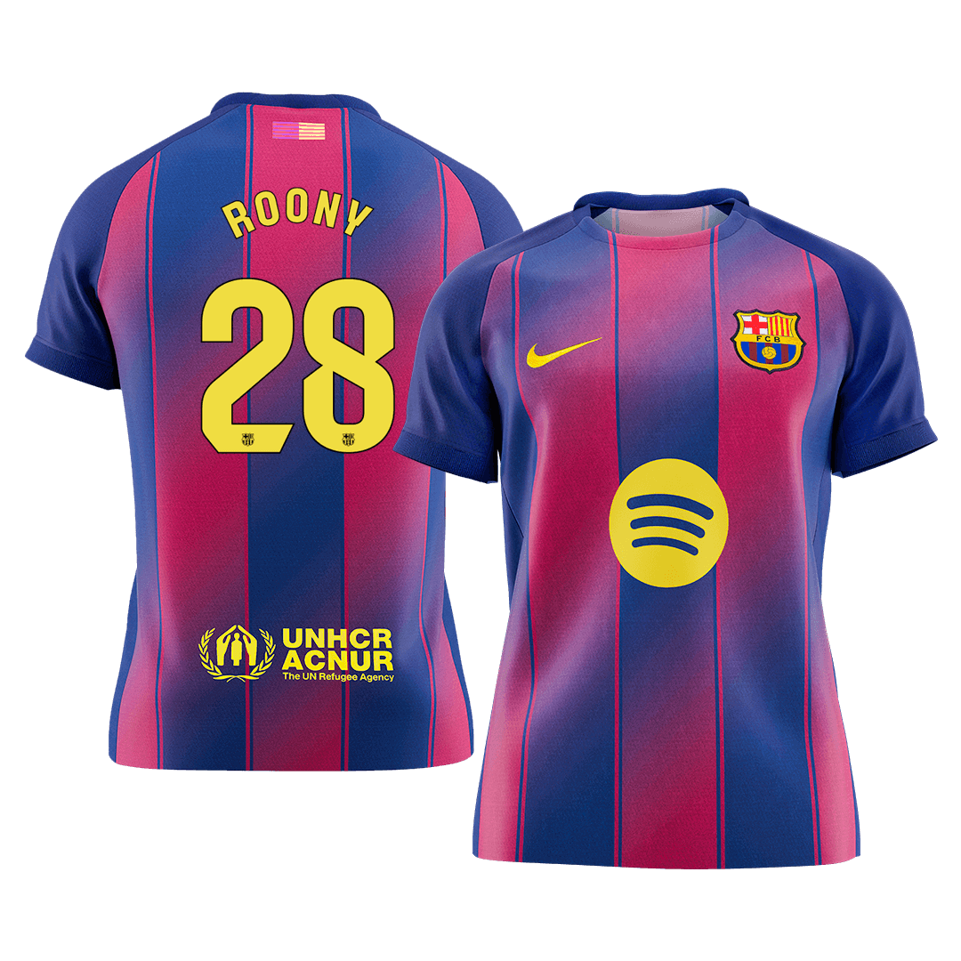 Calidad Premium Camiseta ROONY #28 Barcelona 2025/26 Primera Equipación -Versión Hincha - camisetasfutbol