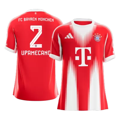 Calidad Premium Camiseta UPAMECANO #2 Bayern Munich 2025/26 Primera Equipación -Versión Hincha - camisetasfutbol