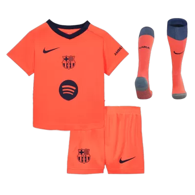 Miniconjunto Completo Barcelona 2025/26 Tercera Equipación Niño - camisetasfutbol