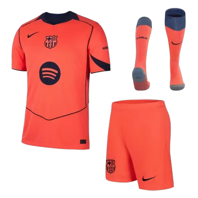 Conjunto Completo Barcelona 2025/26 Tercera Equipación - camisetasfutbol