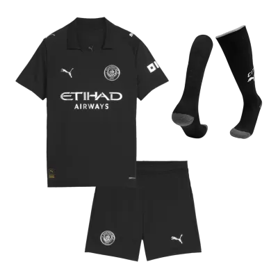 Miniconjunto Completo Manchester City 2025/26 Segunda Equipación Niño - camisetasfutbol