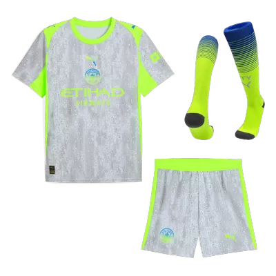 Conjunto Completo Manchester City 2025/26 Tercera Equipación - camisetasfutbol