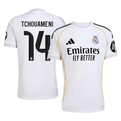 Calidad Premium Camiseta TCHOUAMENI #14 Real Madrid 2025/26 Primera Equipación -Versión Hincha - camisetasfutbol