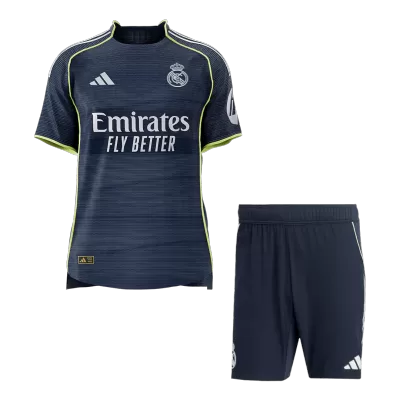 Conjunto Auténtico Real Madrid 2025/26 Segunda Equipación Hombre (Camiseta + Pantalón Corto) - camisetasfutbol