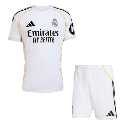 Calidad Premium Conjunto Real Madrid 2025/26 Primera Equipación (Camiseta + Pantalón Corto) - camisetasfutbol