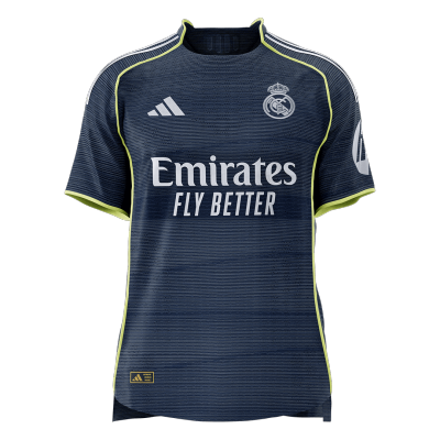 Calidad Premium Camiseta versión jugador Real Madrid 2025/26 Segunda Equipación - Versión Jugador - camisetasfutbol