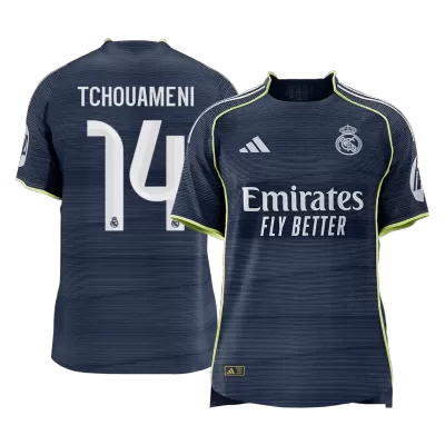Calidad Premium Camiseta versión jugador TCHOUAMENI #14 Real Madrid 2025/26 Segunda Equipación - Versión Jugador - camisetasfutbol