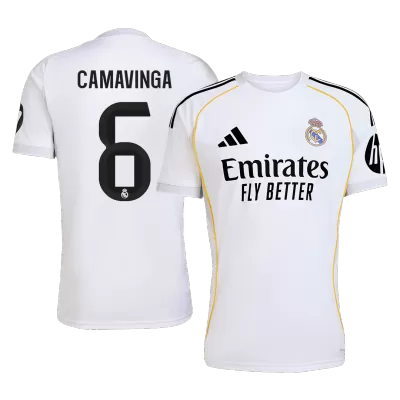 Calidad Premium Camiseta CAMAVINGA #6 Real Madrid 2025/26 Primera Equipación -Versión Hincha - camisetasfutbol