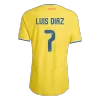 Camiseta versión jugador LUIS DíAZ #7 Colombia 2026 Primera Equipación Copa del Mundo - Versión Jugador - camisetasfutbol