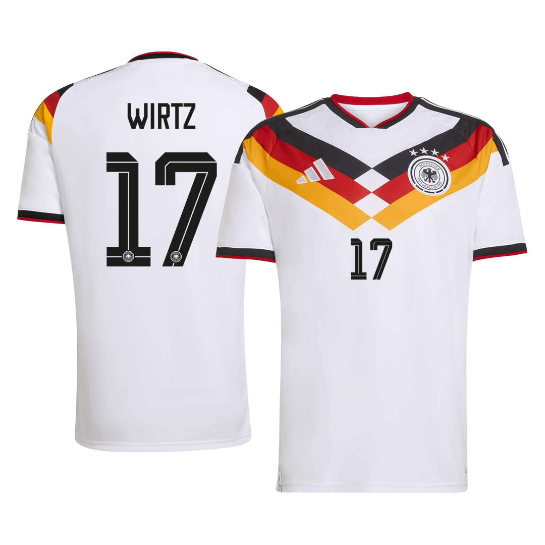 Camiseta WIRTZ #17 Alemania 2026 Primera Equipación Copa del Mundo - Versión Hincha - camisetasfutbol