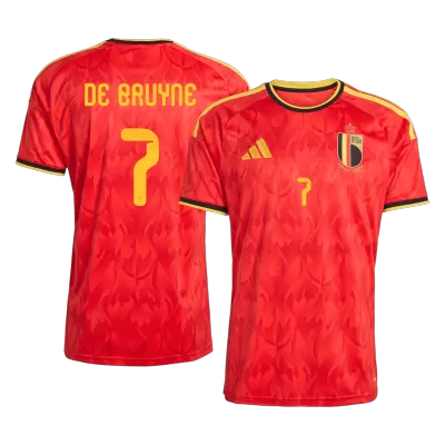 Camiseta DE BRUYNE #7 Bélgica 2026 Primera Equipación Copa del Mundo - Versión Hincha - camisetasfutbol