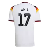 Camiseta WIRTZ #17 Alemania 2026 Primera Equipación Copa del Mundo - Versión Hincha - camisetasfutbol