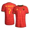 Camiseta versión jugador DE BRUYNE #7 Bélgica 2026 Primera Equipación Copa del Mundo - Versión Jugador - camisetasfutbol