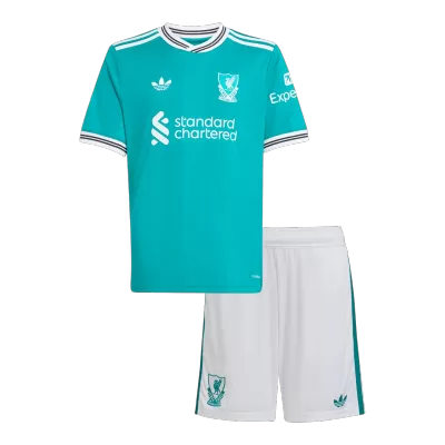 Miniconjunto Liverpool 2025/26 Tercera Equipación Niño - camisetasfutbol