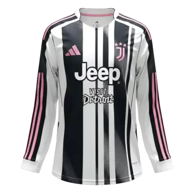 Camiseta Manga Larga Juventus 2025/26 Primera Equipación - Versión Hincha - camisetasfutbol