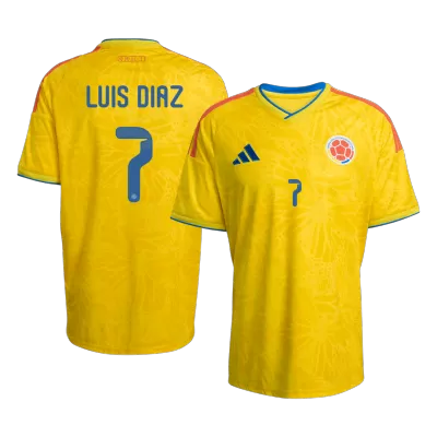 Camiseta LUIS DíAZ #7 Colombia 2026 Primera Equipación Copa del Mundo - Versión Hincha - camisetasfutbol