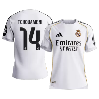 Calidad Premium Camiseta versión jugador TCHOUAMENI #14 Real Madrid 2025/26 Primera Equipación - Versión Jugador - camisetasfutbol