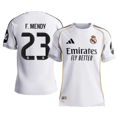 Calidad Premium Camiseta versión jugador F.MENDY #23 Real Madrid 2025/26 Primera Equipación - Versión Jugador - camisetasfutbol