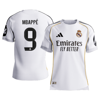 Calidad Premium Camiseta versión jugador MBAPPÉ #9 Real Madrid 2025/26 Primera Equipación - Versión Jugador - camisetasfutbol