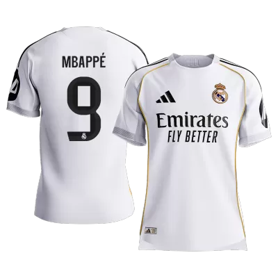 Calidad Premium Camiseta versión jugador MBAPPÉ #9 Real Madrid 2025/26 Primera Equipación - Versión Jugador - camisetasfutbol