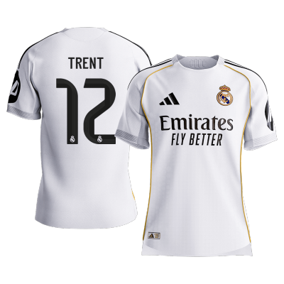 Calidad Premium Camiseta versión jugador TRENT #12 Real Madrid 2025/26 Primera Equipación - Versión Jugador - camisetasfutbol