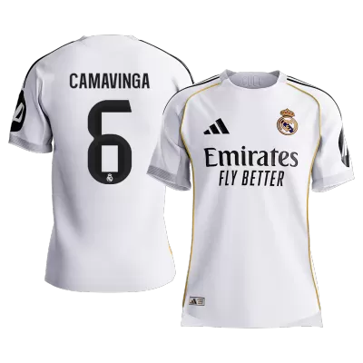 Calidad Premium Camiseta versión jugador CAMAVINGA #6 Real Madrid 2025/26 Primera Equipación - Versión Jugador - camisetasfutbol