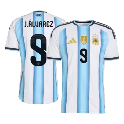 Camiseta versión jugador J.ÁLVAREZ #9 Argentina 2026 Primera Equipación Copa del Mundo - Versión Jugador - camisetasfutbol