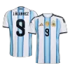 Camiseta J.ÁLVAREZ #9 Argentina 2026 Primera Equipación Copa del Mundo - Versión Hincha - camisetasfutbol
