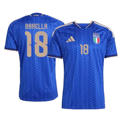 Camiseta BARELLA #18 Italia 2026 Primera Equipación Copa del Mundo - Versión Hincha - camisetasfutbol