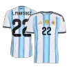Camiseta versión jugador L.MARTÍNEZ #22 Argentina 2026 Primera Equipación Copa del Mundo - Versión Jugador - camisetasfutbol