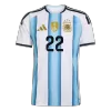 Camiseta L.MARTÍNEZ #22 Argentina 2026 Primera Equipación Copa del Mundo - Versión Hincha - camisetasfutbol