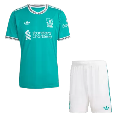 Conjunto Liverpool 
2025/26 Tercera Equipación - camisetasfutbol