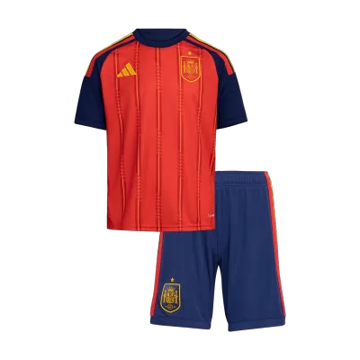 Miniconjunto España 2026 Primera Equipación Copa del Mundo Niño - camisetasfutbol