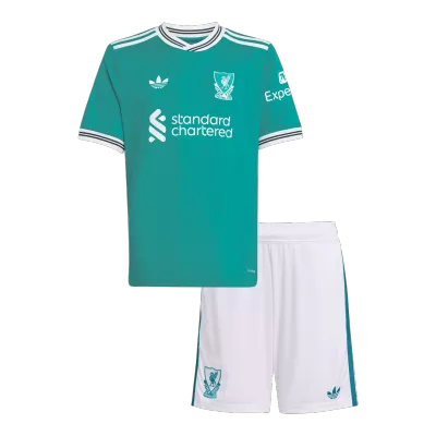 Miniconjunto Liverpool 2025/26 Tercera Equipación Niño - camisetasfutbol