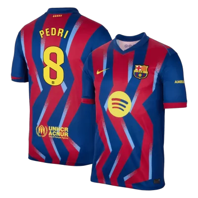 Camiseta PEDRI #8 Barcelona 2025/26 Cuarta Equipación - Versión Hincha - camisetasfutbol