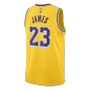 Camiseta James #23 Los Angeles Lakers Swingman Gold NBA Jersey - Icon Edition - camisetasfutbol
