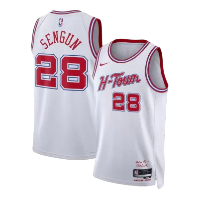 Camiseta Şengün#28 Houston Rockets Swingman White 25/26 NBA Jersey - City Edition - camisetasfutbol