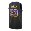 Camiseta James#23 Los Angeles Lakers Swingman Black 25/26 NBA Jersey - City Edition - camisetasfutbol