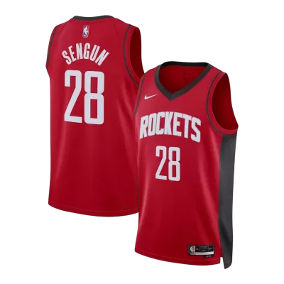 Camiseta Şengün#28 Houston Rockets Swingman Red NBA Jersey - Icon Edition - camisetasfutbol