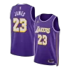 Camiseta James#23 Los Angeles Lakers Swingman Purple NBA Jersey - Statement Edition - camisetasfutbol