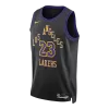 Camiseta James#23 Los Angeles Lakers Swingman Black 25/26 NBA Jersey - City Edition - camisetasfutbol