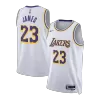 Camiseta James#23 Los Angeles Lakers Swingman White NBA Jersey - Association Edition - camisetasfutbol
