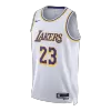 Camiseta James#23 Los Angeles Lakers Swingman White NBA Jersey - Association Edition - camisetasfutbol