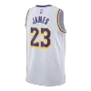 Camiseta James#23 Los Angeles Lakers Swingman White NBA Jersey - Association Edition - camisetasfutbol