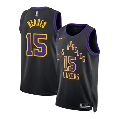 Camiseta Reaves #15 Los Angeles Lakers Swingman Black 25/26 NBA Jersey - City Edition - camisetasfutbol