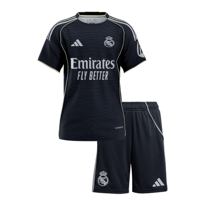 Miniconjunto Real Madrid 2025/26 Segunda Equipación Niño - camisetasfutbol